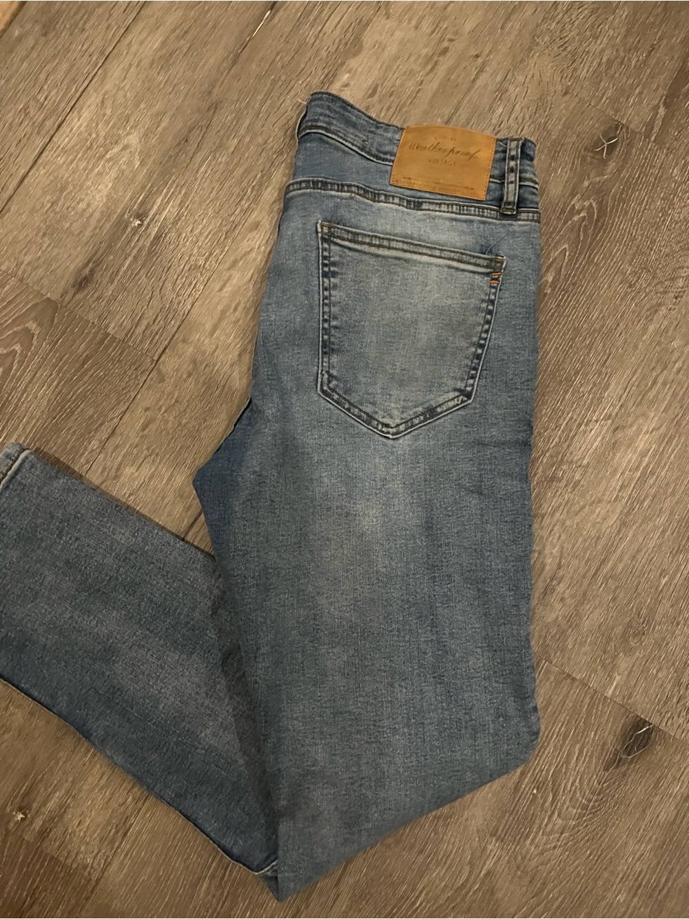 Weatherproof Men's Light Blue Slim Straight Jeans